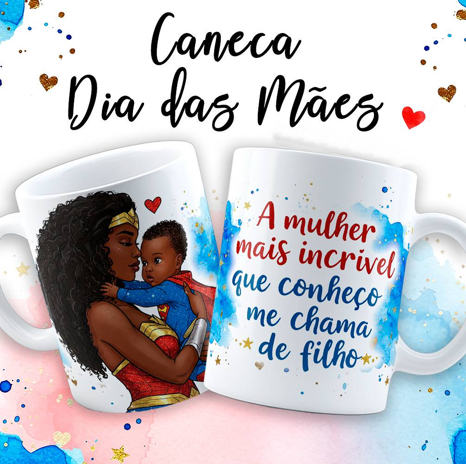 18 Artes para Caneca Dia das Mãe Maravilha em Jpg  4