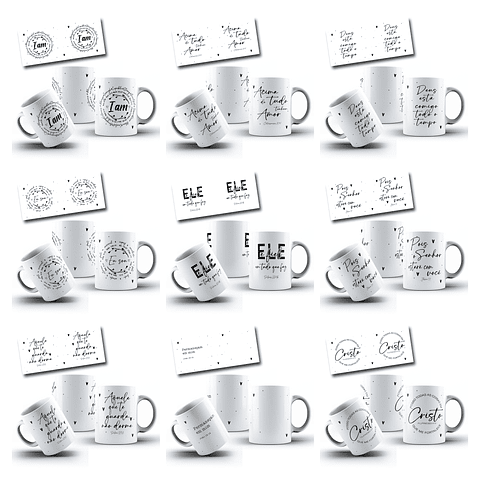 50 Artes para Caneca Salmos e Proverbios Arquivo em Jpg 