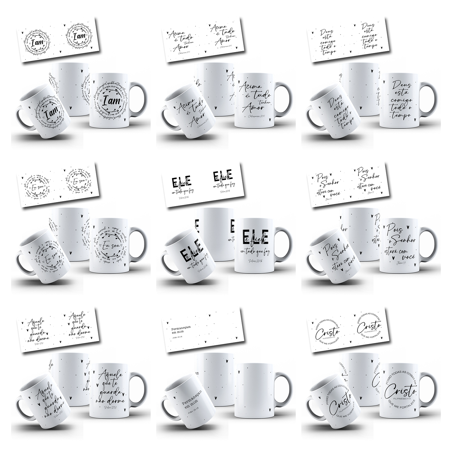 50 Artes para Caneca Salmos e Proverbios Arquivo em Jpg  1