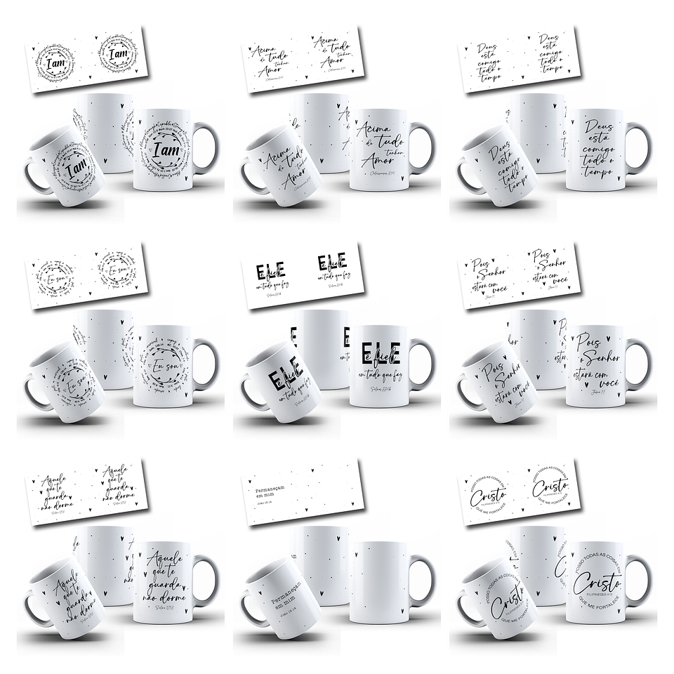 50 Artes para Caneca Salmos e Proverbios Arquivo em Jpg  1