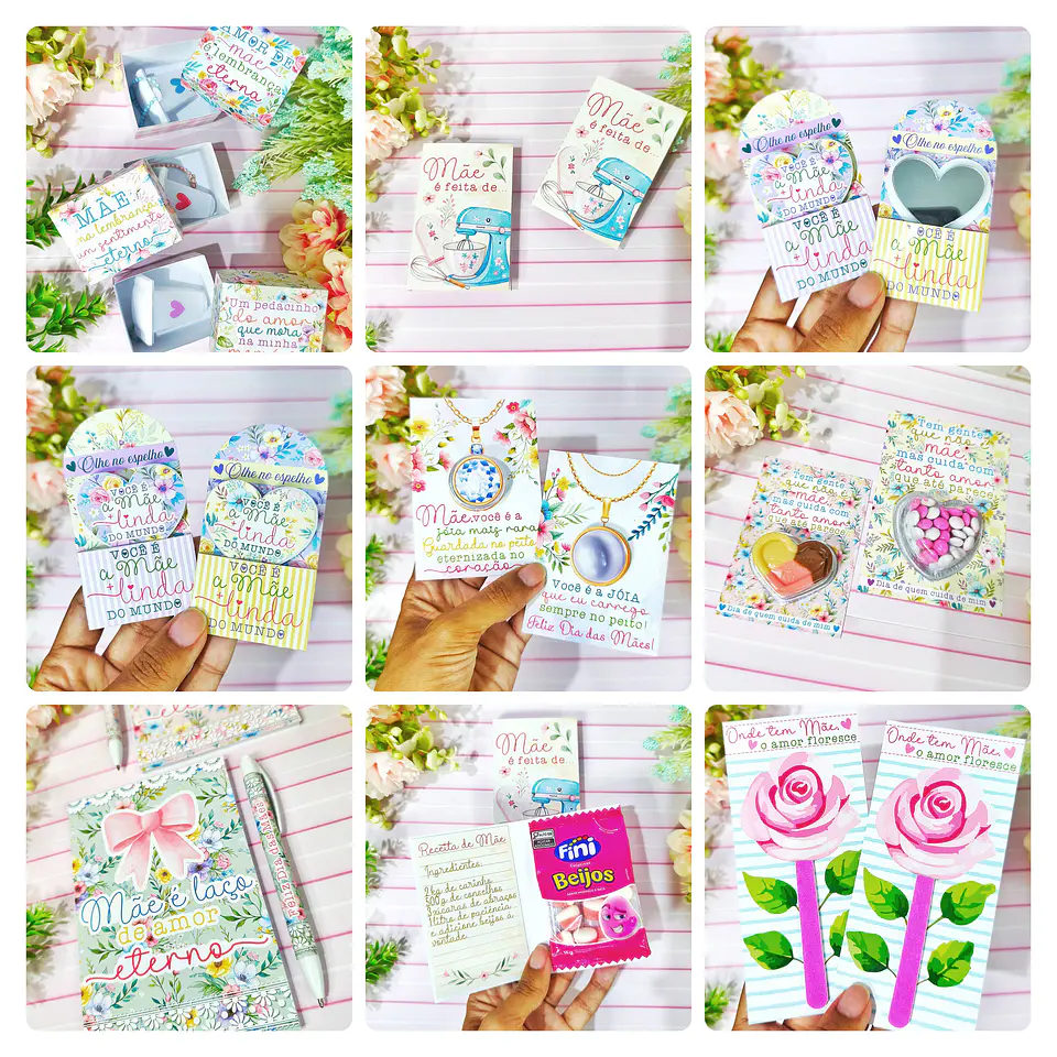 Arquivos de corte Dia das Mães Mimos em Png 1