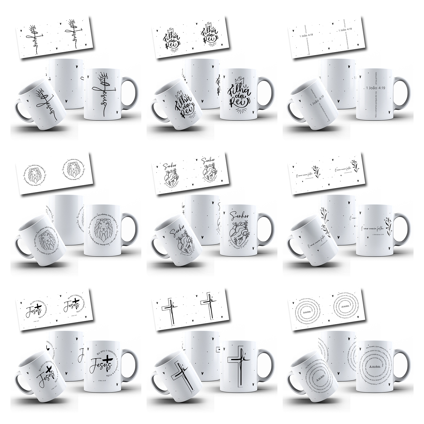 50 Artes para Caneca Salmos e Proverbios Arquivo em Jpg  2