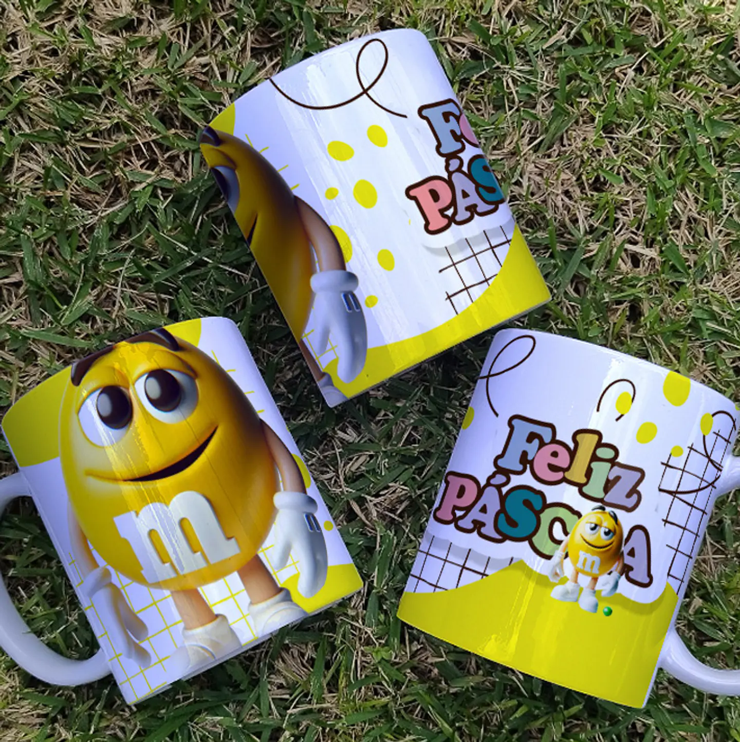 9 Artes para Canecas MMs Páscoa 3D Arquivo em Jpg 6