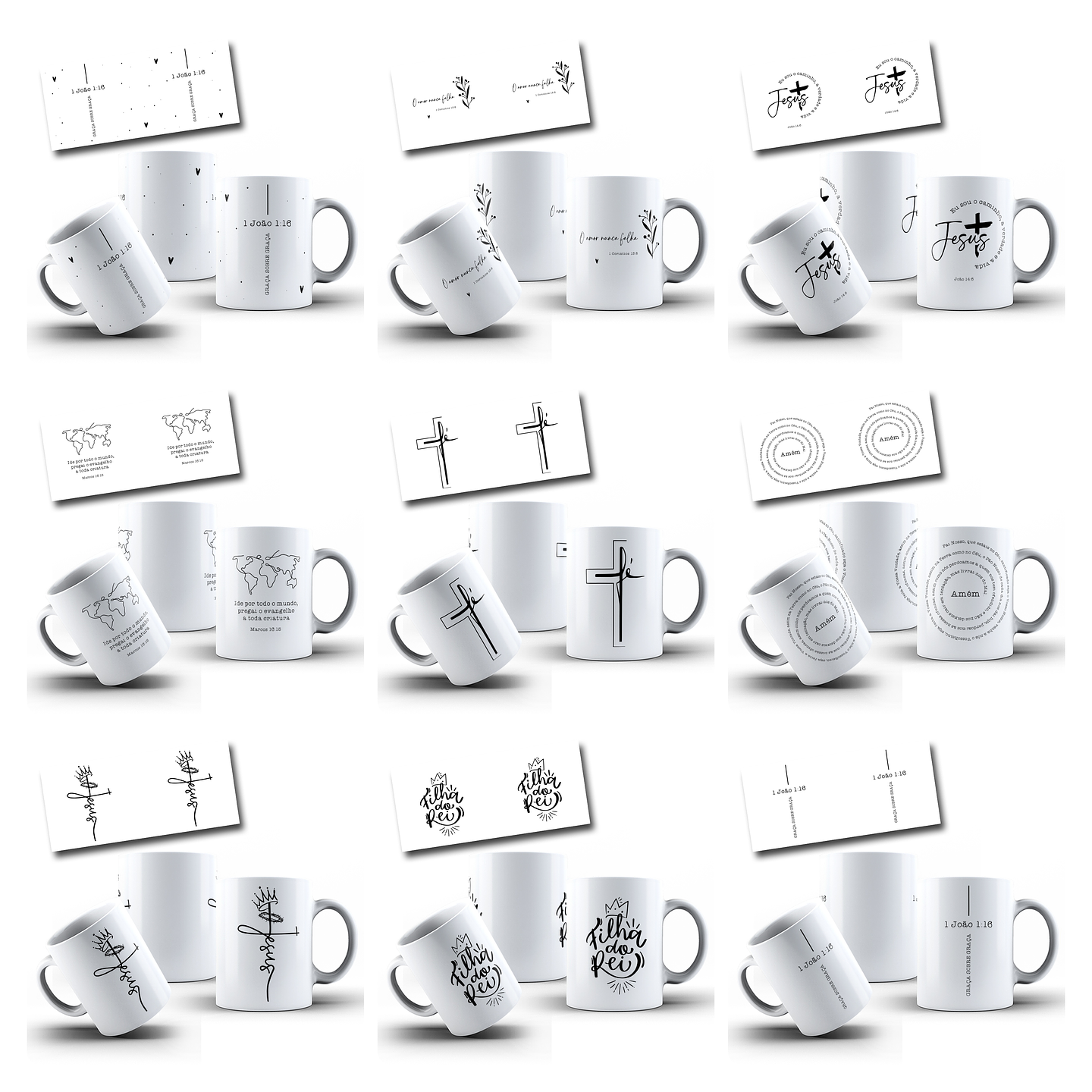 50 Artes para Caneca Salmos e Proverbios Arquivo em Jpg  3