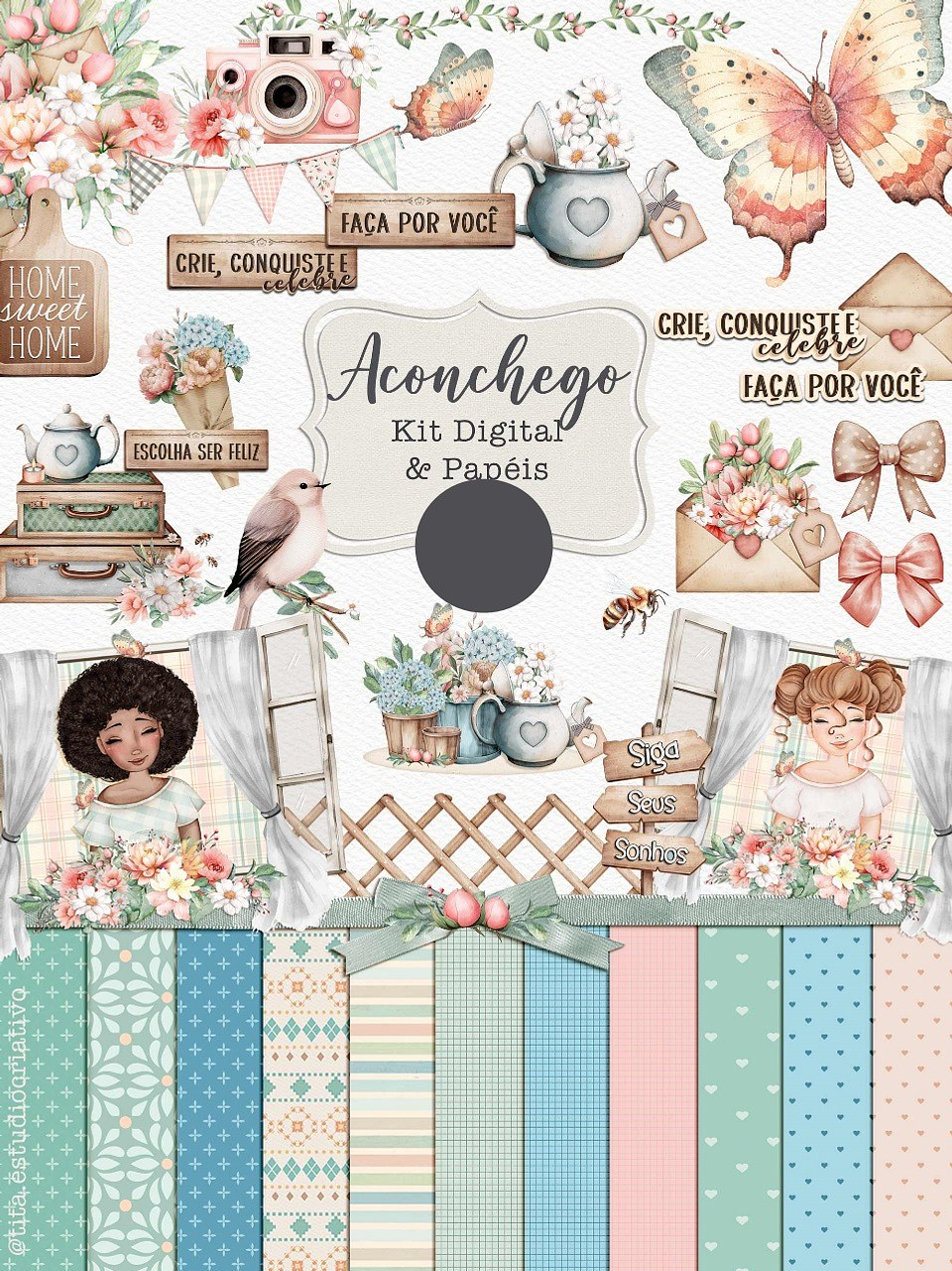 Kit Digital Aconchego Arquivo em Png 1