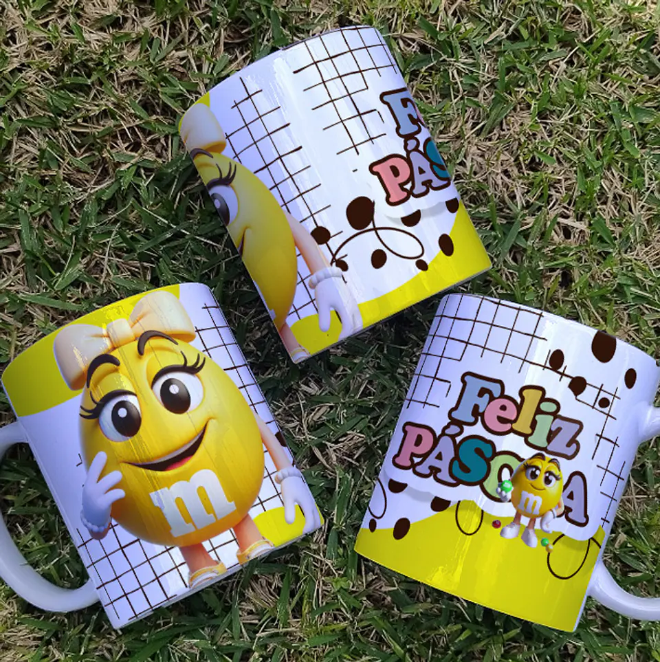 9 Artes para Canecas MMs Páscoa 3D Arquivo em Jpg 7
