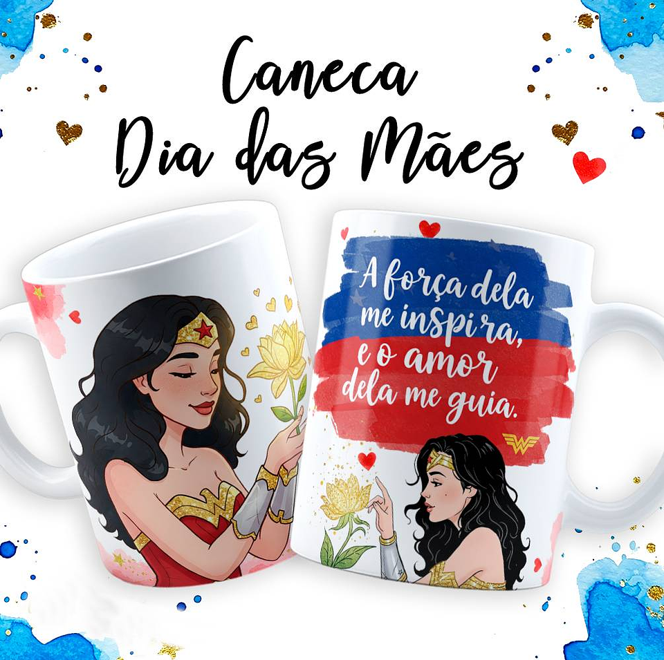 18 Artes para Caneca Dia das Mãe Maravilha em Jpg  8