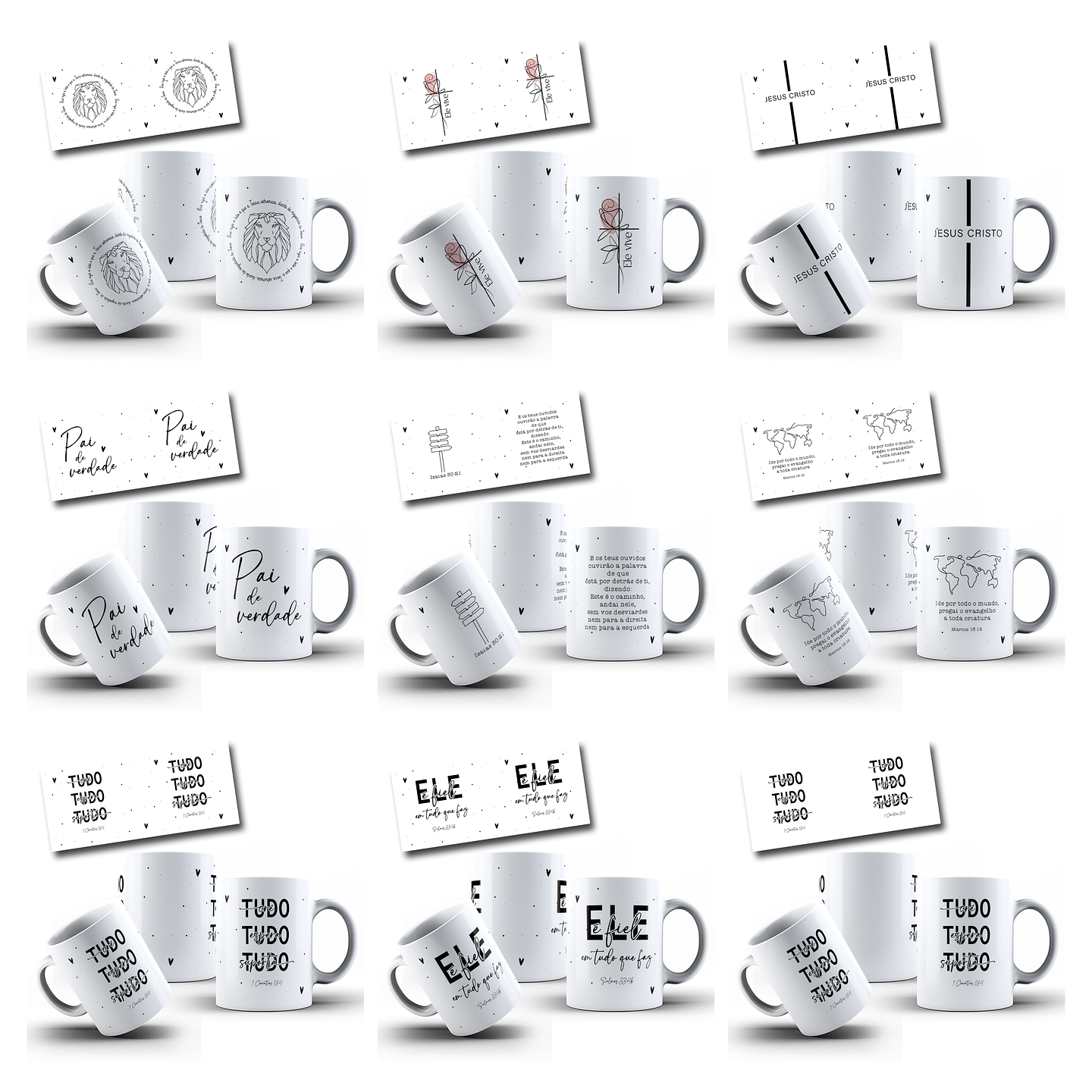 50 Artes para Caneca Salmos e Proverbios Arquivo em Jpg  5