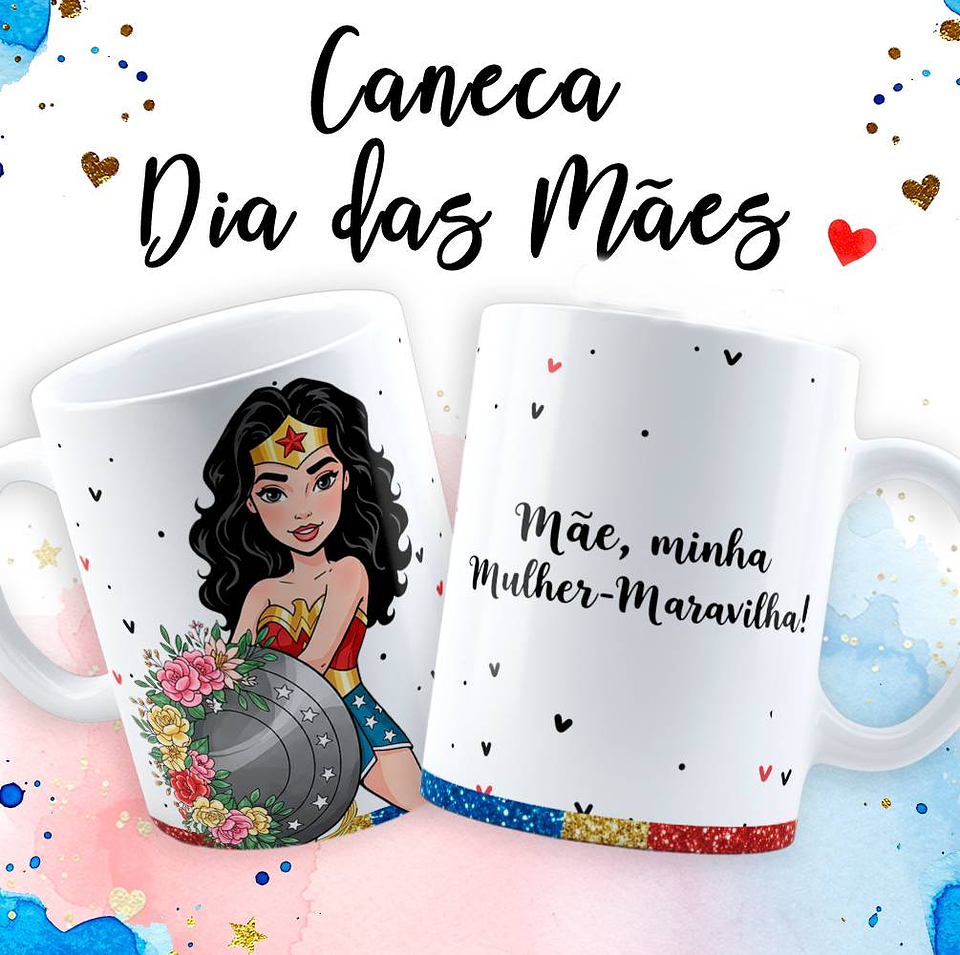 18 Artes para Caneca Dia das Mãe Maravilha em Jpg  9