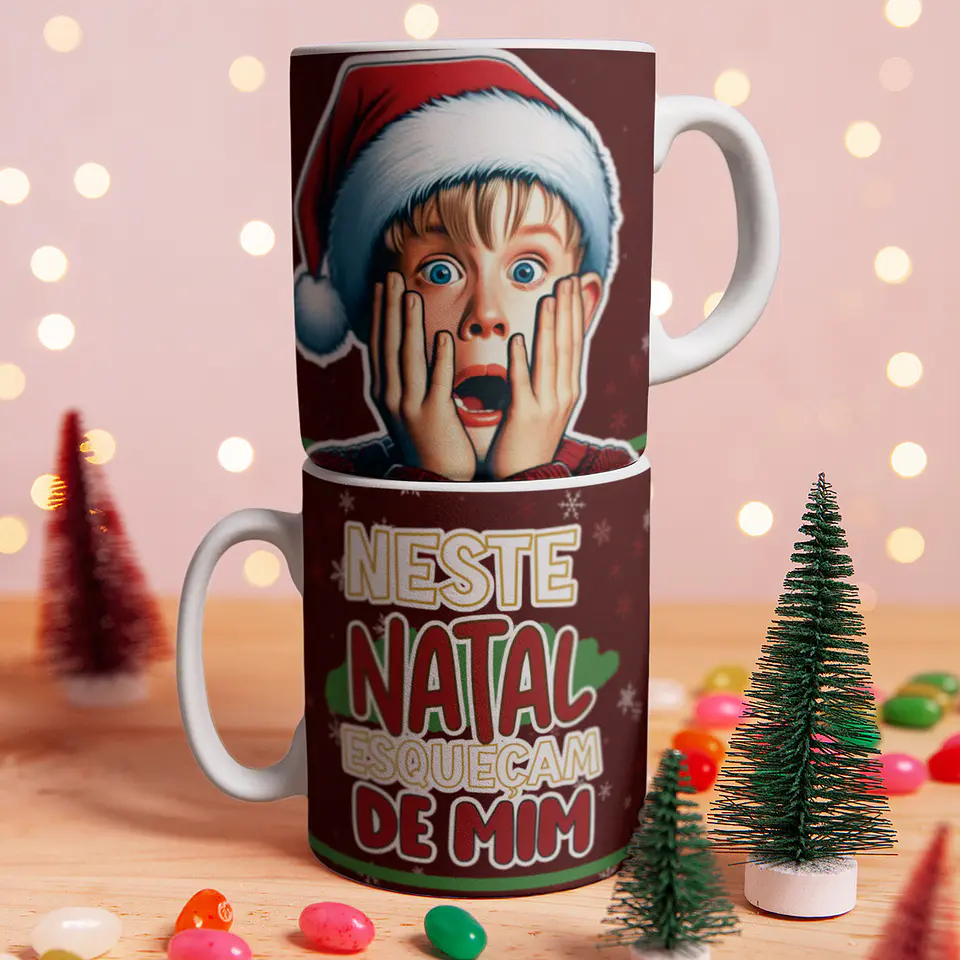 Artes Caneca Esqueceram de Mim Natal em Jpg 1