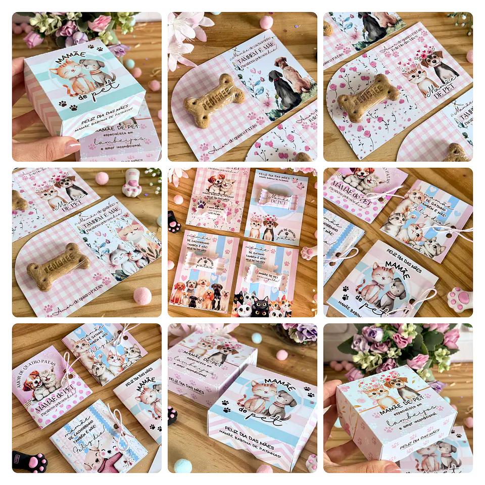 Arquivos de Corte Mimos Dia das Mães Mãe de Pet Arquivo em pdf  2