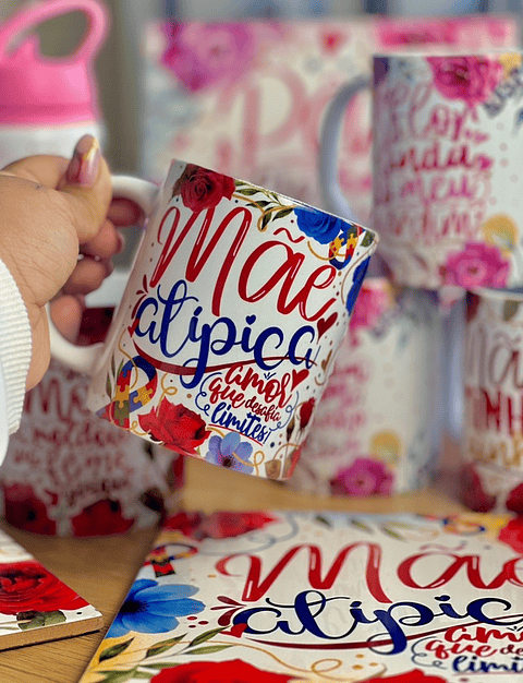 18 Artes para Caneca Dia das Mães Floral Arquivo em Jpg