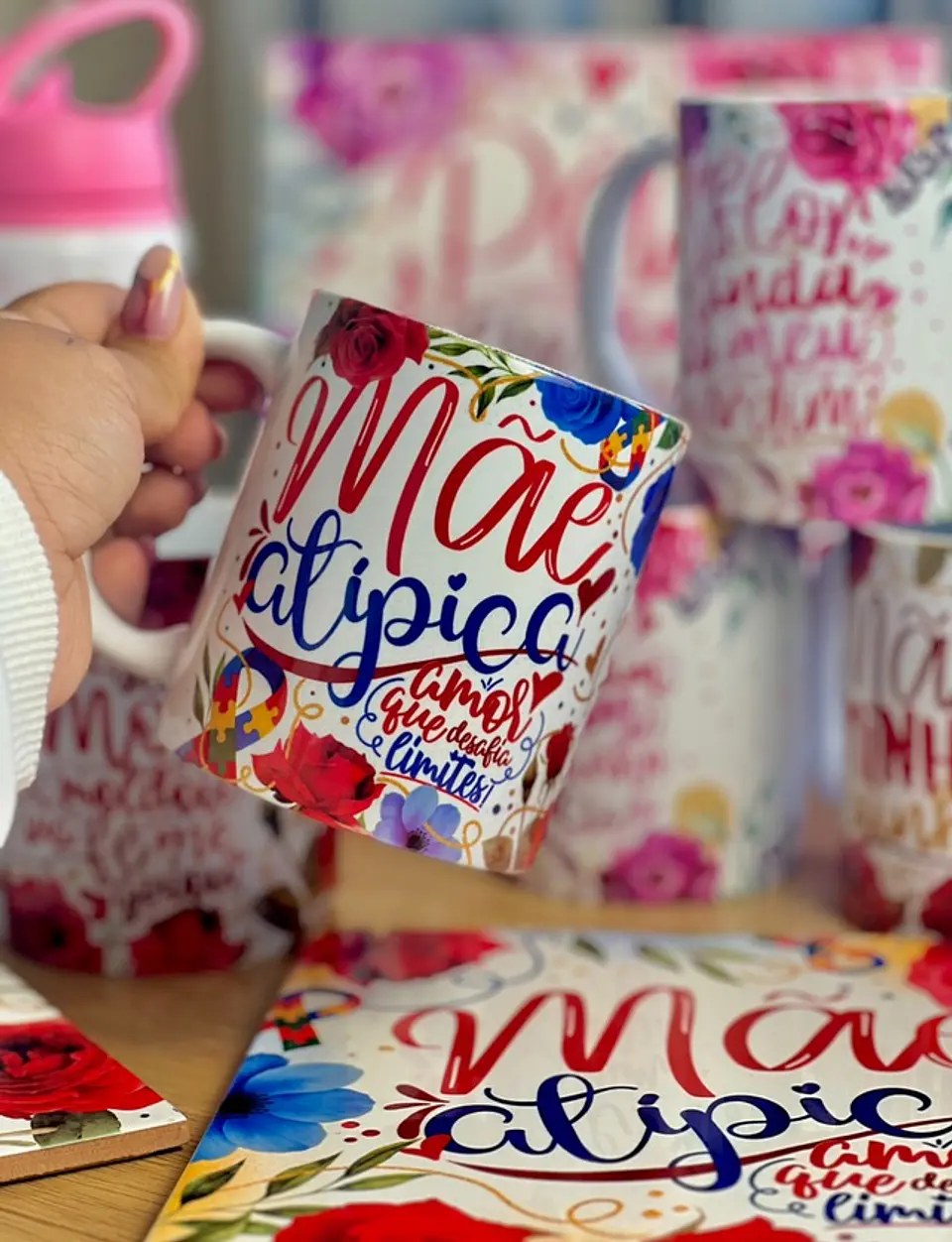 18 Artes para Caneca Dia das Mães Floral Arquivo em Jpg 1