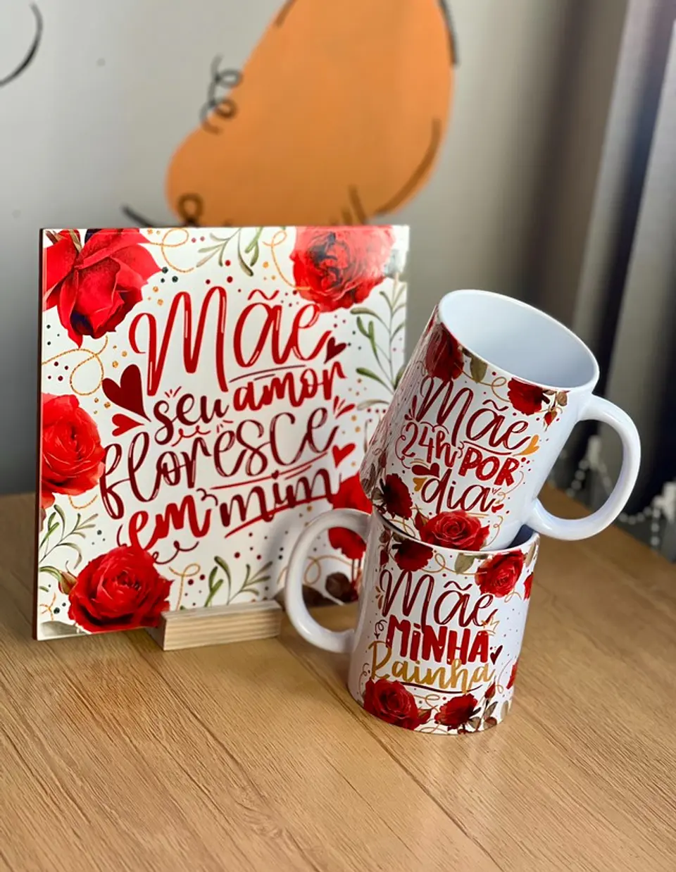 18 Artes para Caneca Dia das Mães Floral Arquivo em Jpg 6