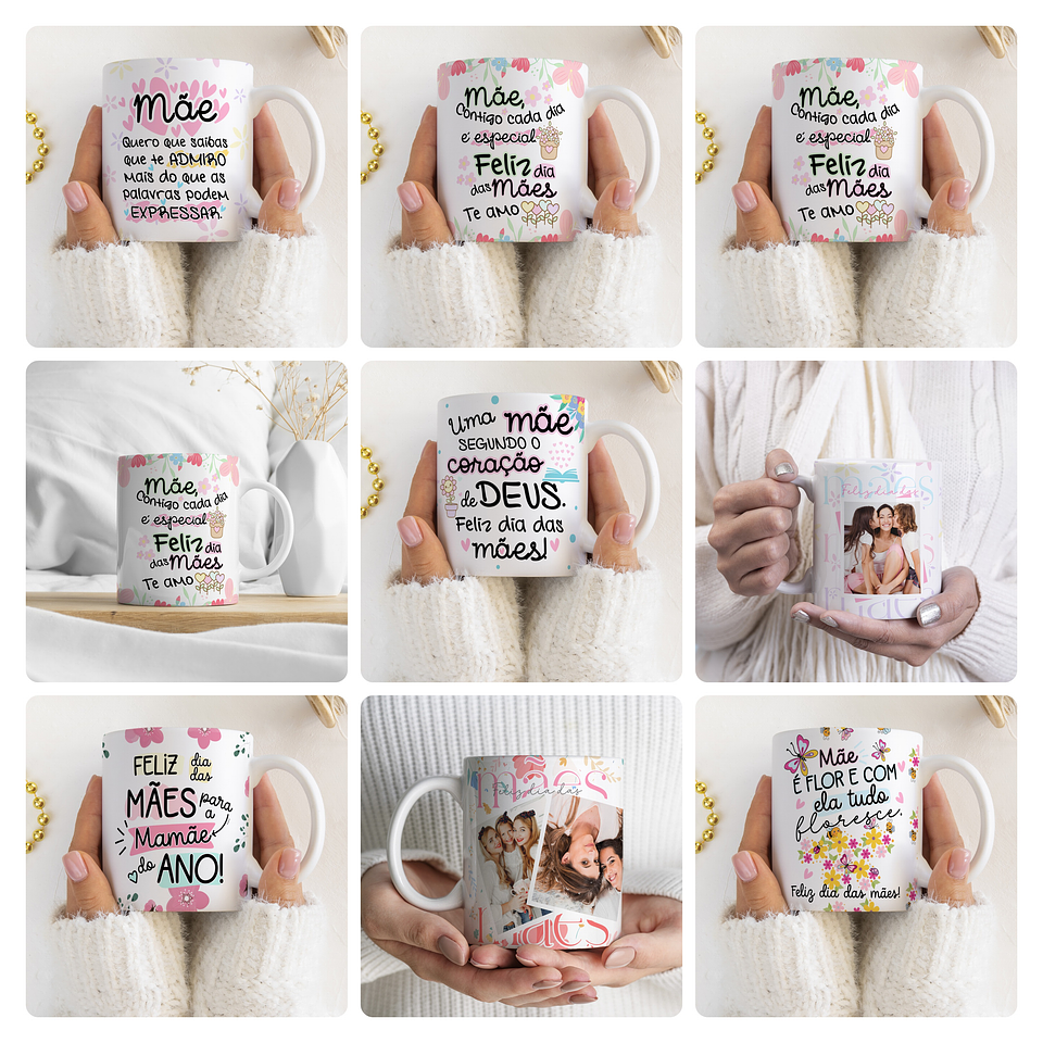 32 Artes para Caneca Dia das Mães Arquivo Editável 2