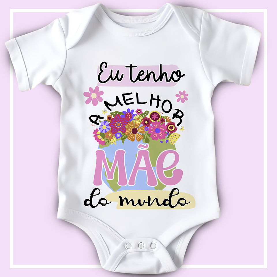 12 Artes para Body Infantil Dia das Mães Arquivo Editável  3