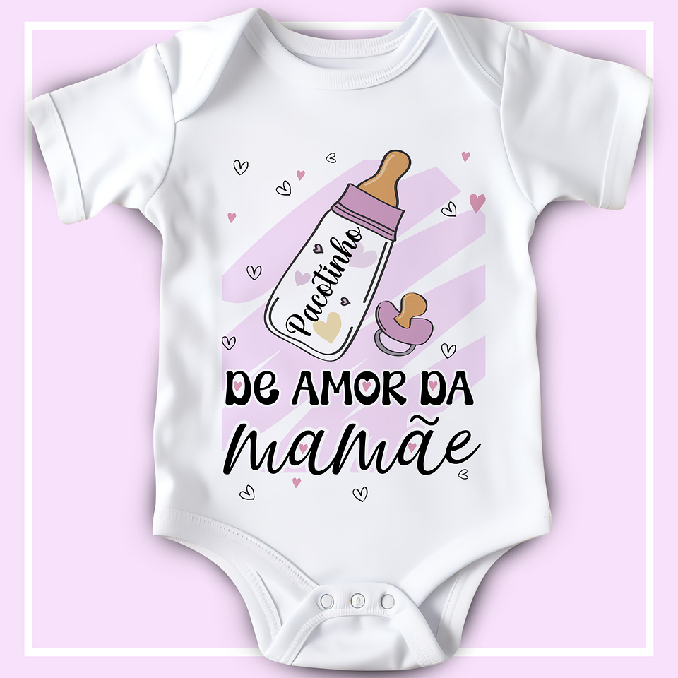 12 Artes para Body Infantil Dia das Mães Arquivo Editável  6