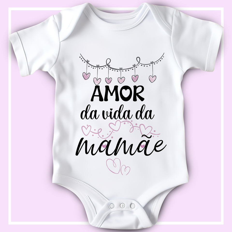 12 Artes para Body Infantil Dia das Mães Arquivo Editável  8