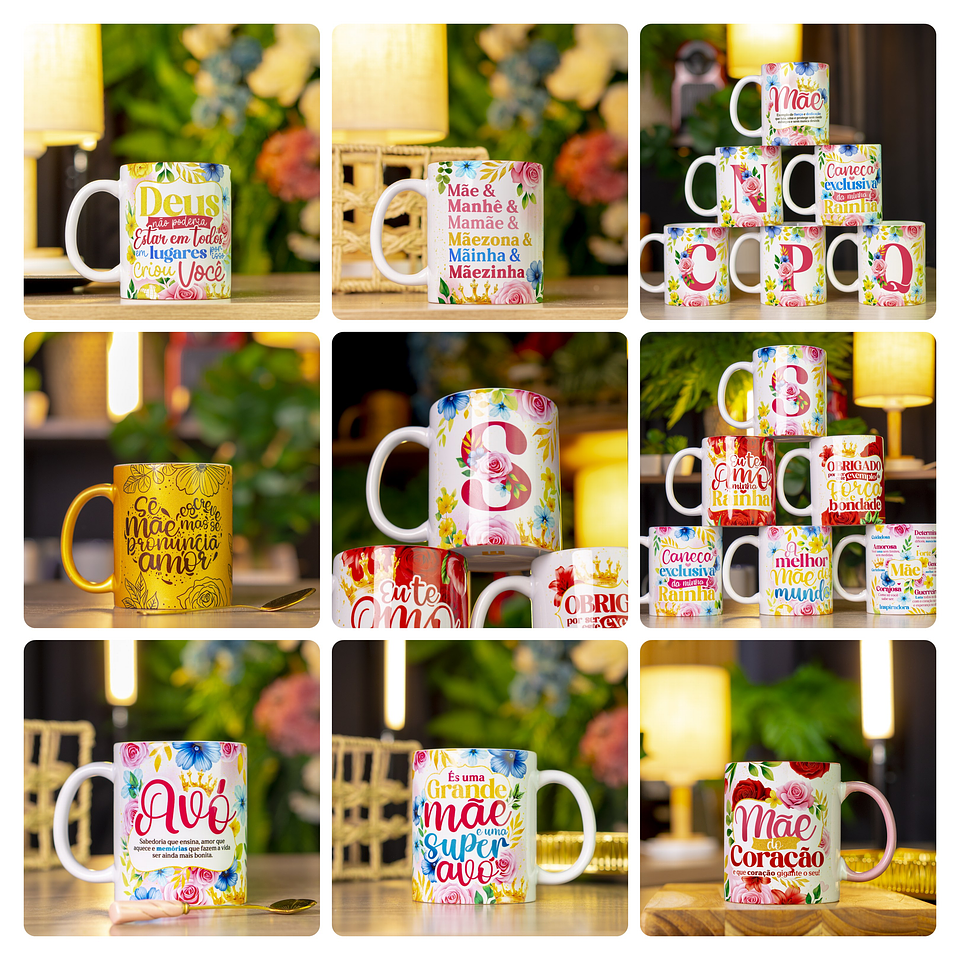 50 Artes para Caneca Dia das Mães Mãe Arquivo em Jpg 3