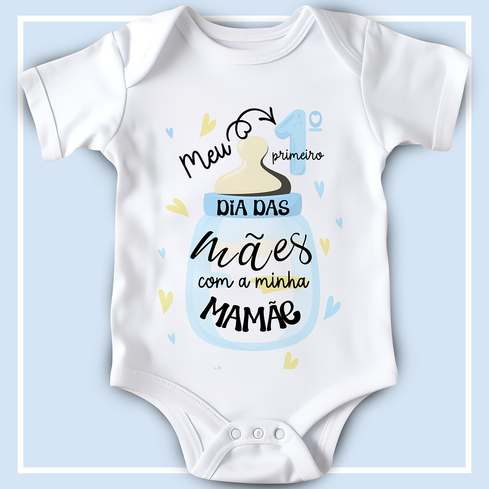 12 Artes para Body Infantil Dia das Mães Arquivo Editável  10