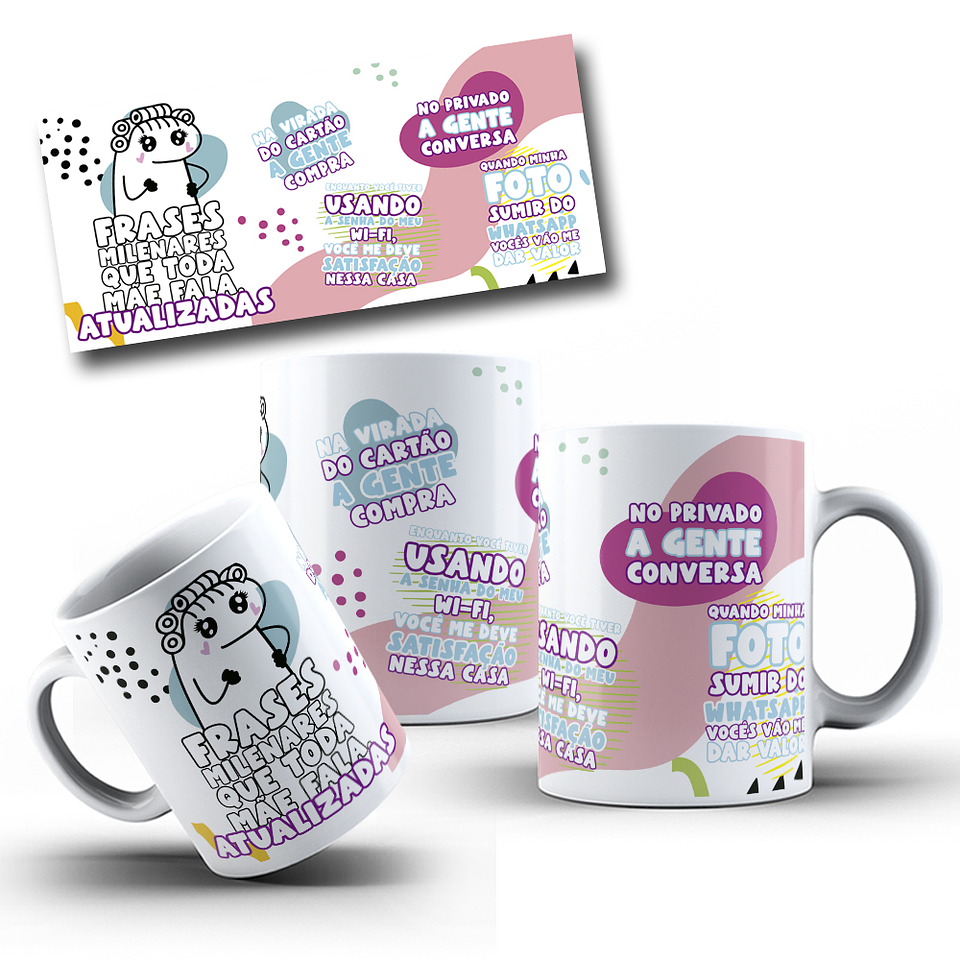 3 Artes para Caneca Flok Dia Das Mães em Jpg 2