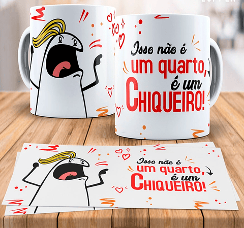 8 Artes para Caneca Flork Dia das Mãe Arquivo em Jpg 