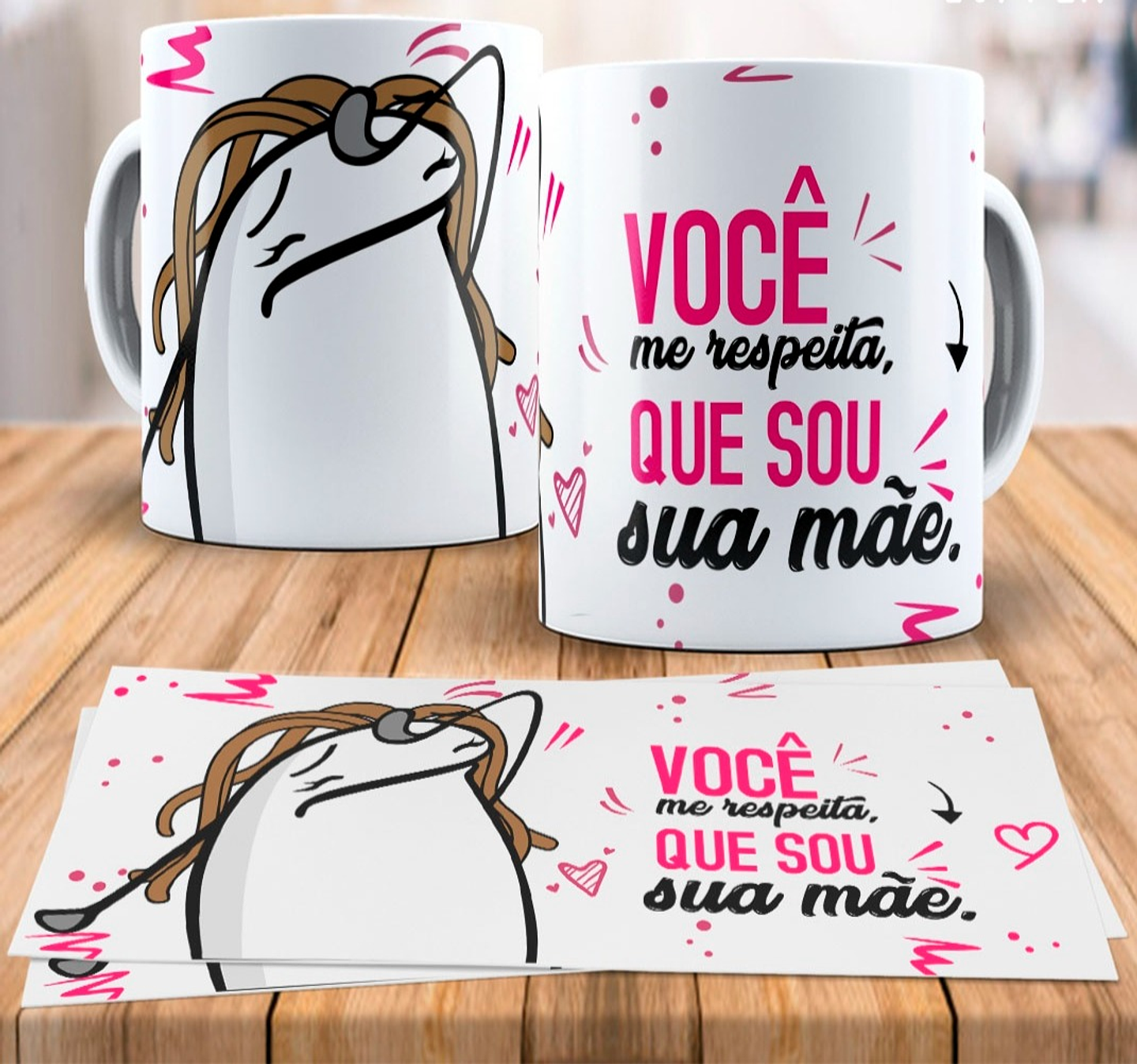 8 Artes para Caneca Flork Dia das Mãe Arquivo em Jpg  2