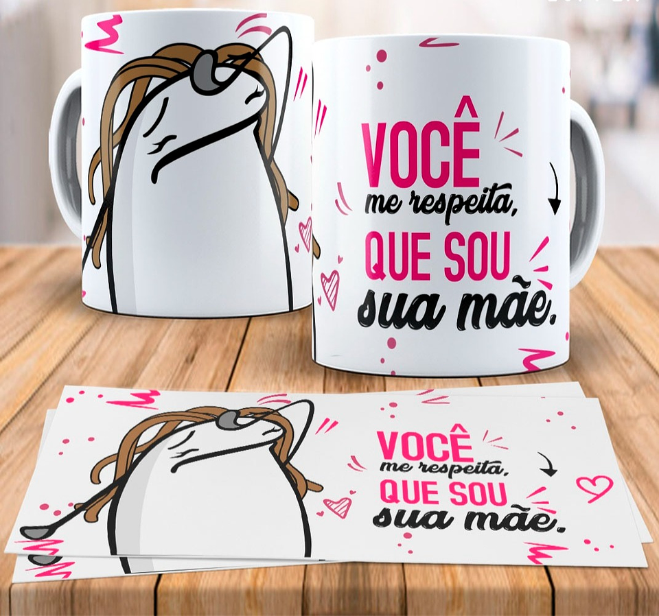 8 Artes para Caneca Flork Dia das Mãe Arquivo em Jpg  2