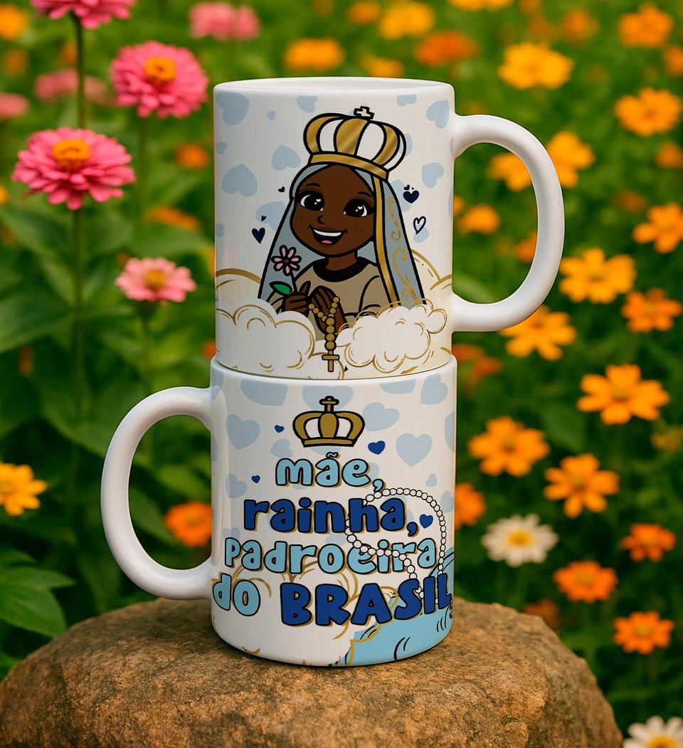 10 Artes para Caneca Nossa Senhora Aparecida Arquivo Editável  1