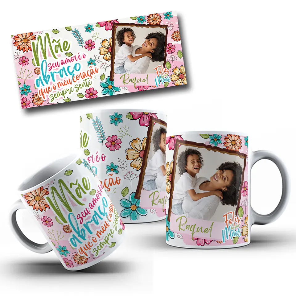 16 Artes para Caneca Dia das Mães Frases Flor de Mãe Arquivo em Jpg  1