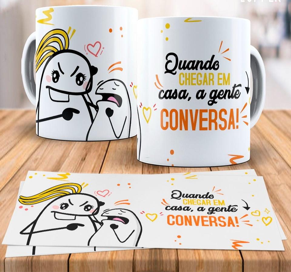 8 Artes para Caneca Flork Dia das Mãe Arquivo em Jpg  7