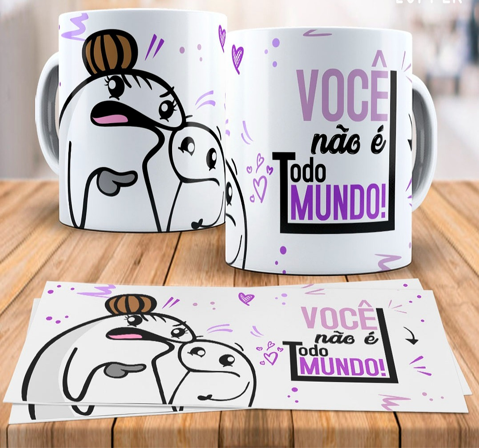 8 Artes para Caneca Flork Dia das Mãe Arquivo em Jpg  8