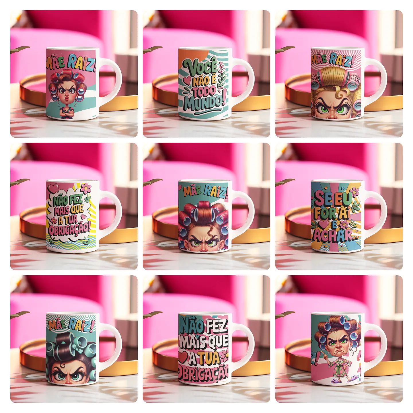 28 Artes para Caneca Mãe Raiz Dia das Mães Arquivo em Jpg  1