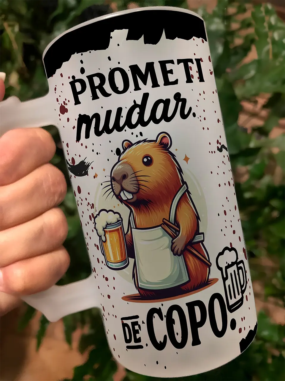 10 Artes para Copo Capivarinha Frases Chopp Arquivo em Editável  1
