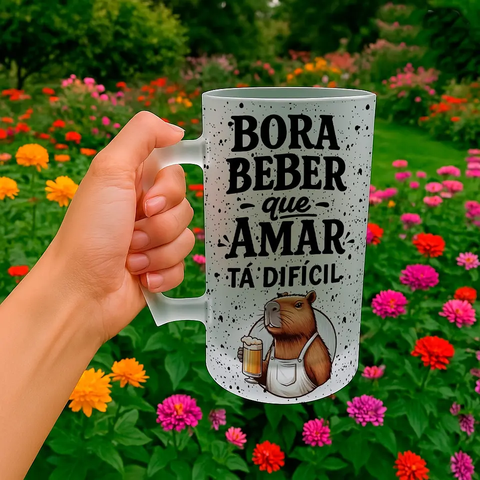 10 Artes para Copo Capivarinha Frases Chopp Arquivo em Editável  2