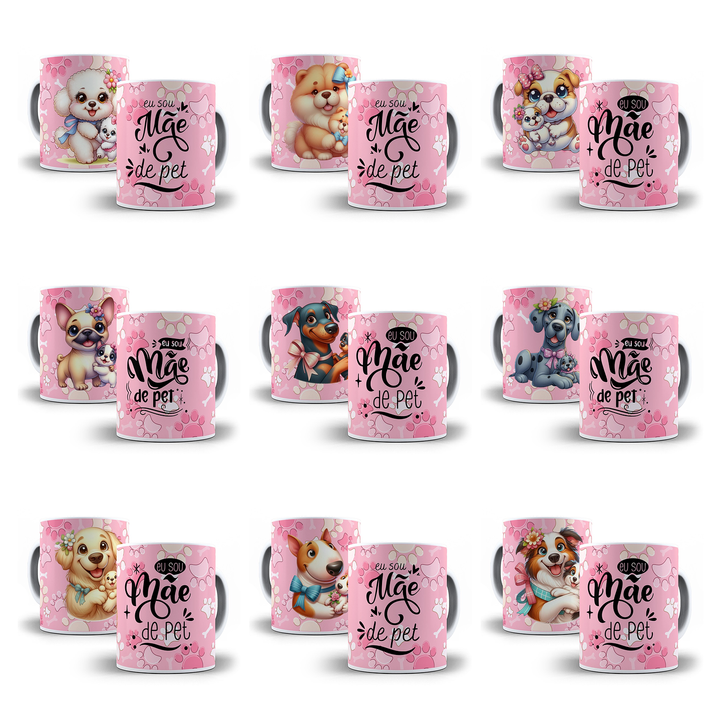 34 Artes para Caneca Mãe de Pet Dog Arquivo em Jpg  3