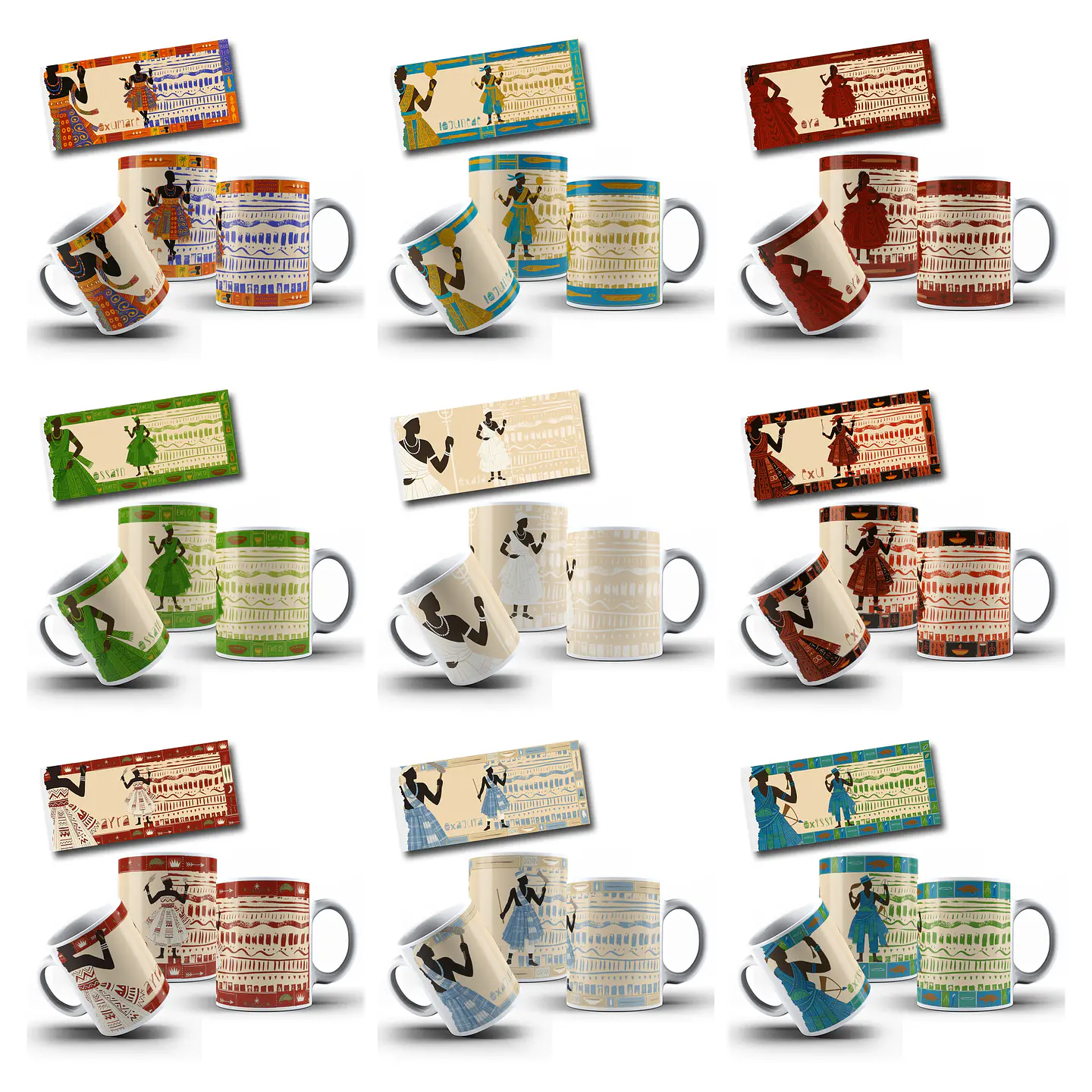 31 Artes para Caneca e Camisa Orixas Ancestrais Arquivo em Pdf  1