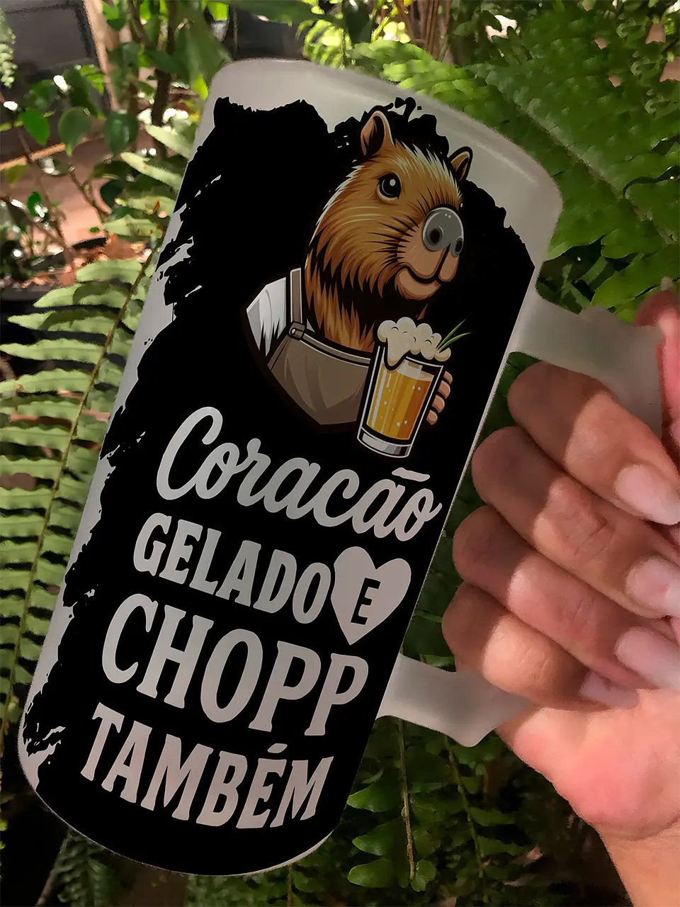 10 Artes para Copo Capivarinha Frases Chopp Arquivo em Editável  4