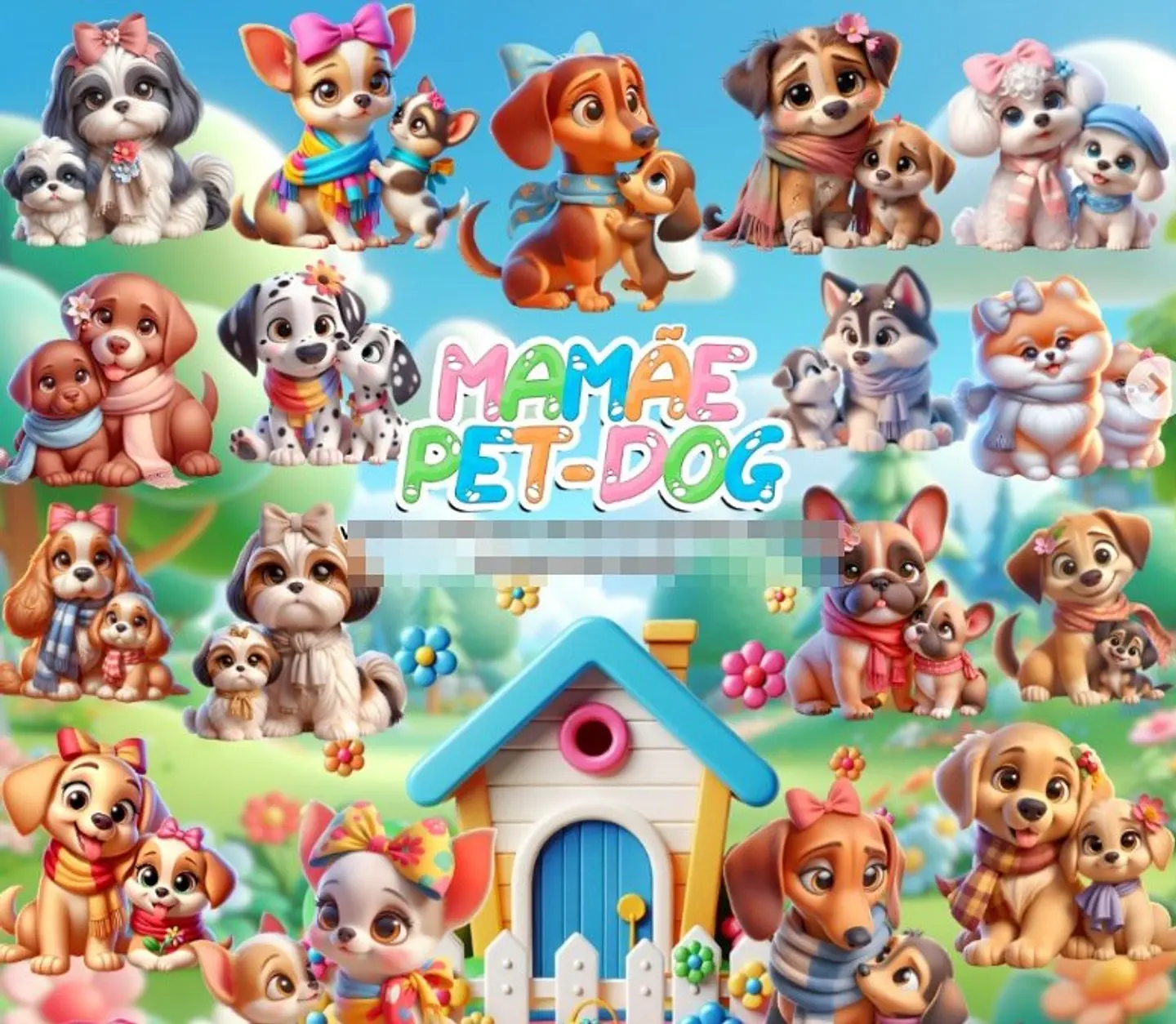 Kit Digital Mamãe de Pet em Png  1