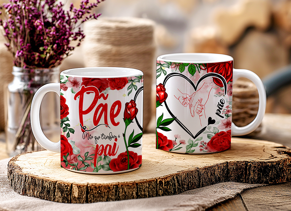 14 Artes para Caneca e Azulejo Dia das Mães  Arquivo Editável 2