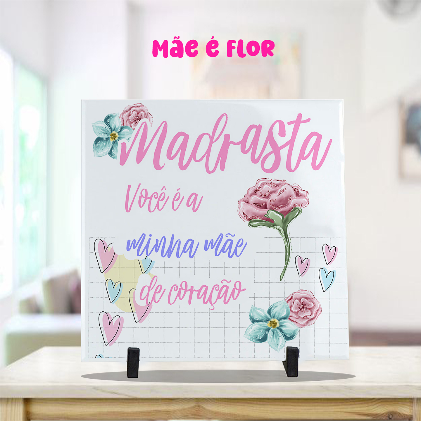 14 Artes para Caneca e Azulejo Dia das Mães  Arquivo Editável 5