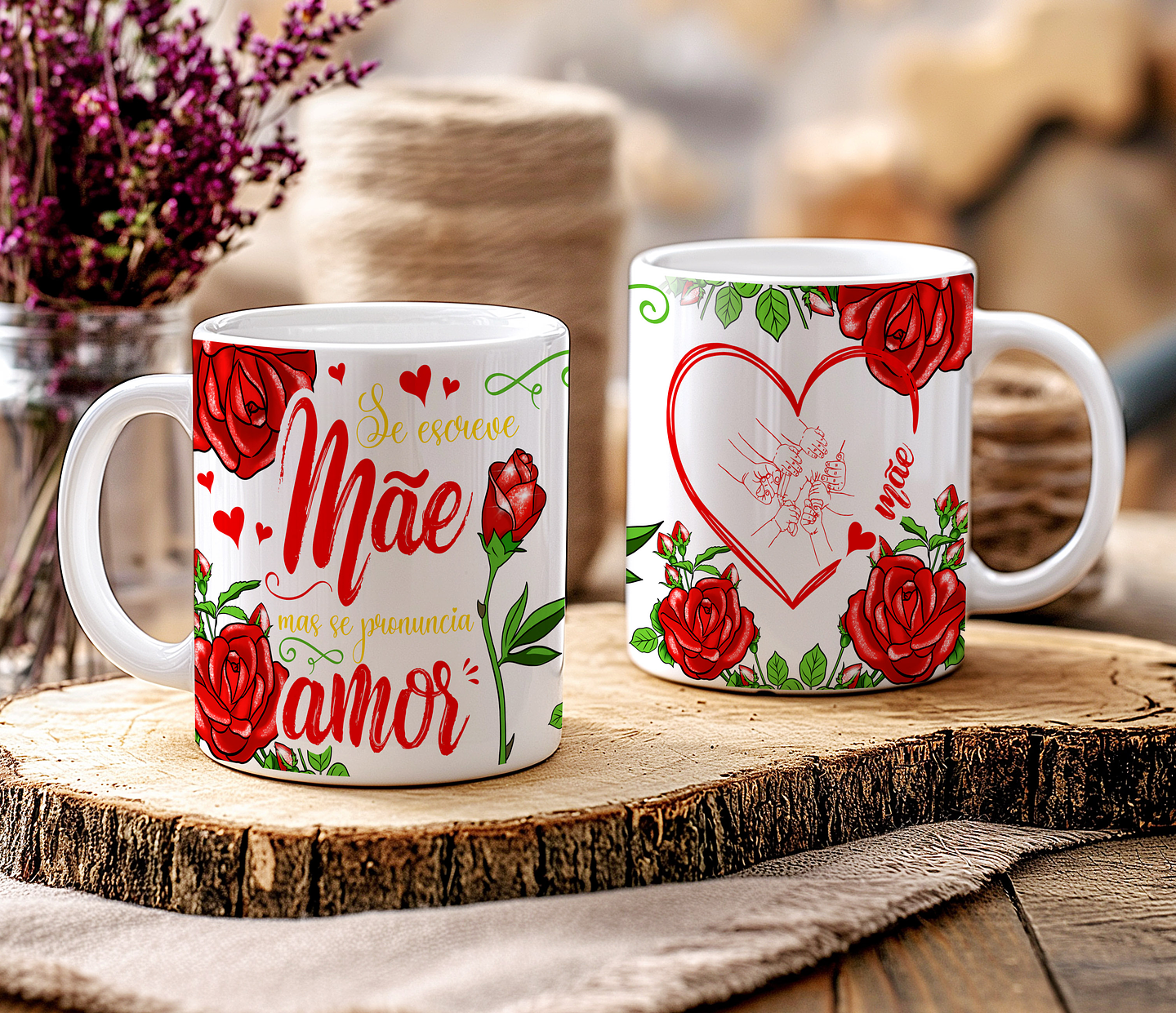 14 Artes para Caneca e Azulejo Dia das Mães  Arquivo Editável 6