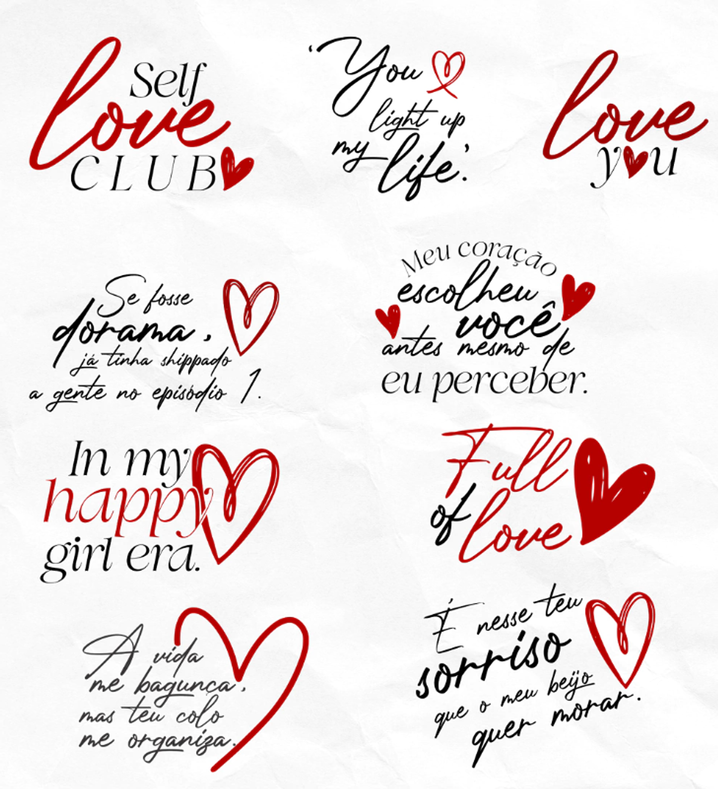 Arquivo Letters of love Mimos e Frases Dia dos namorados Arquivo Editável  2