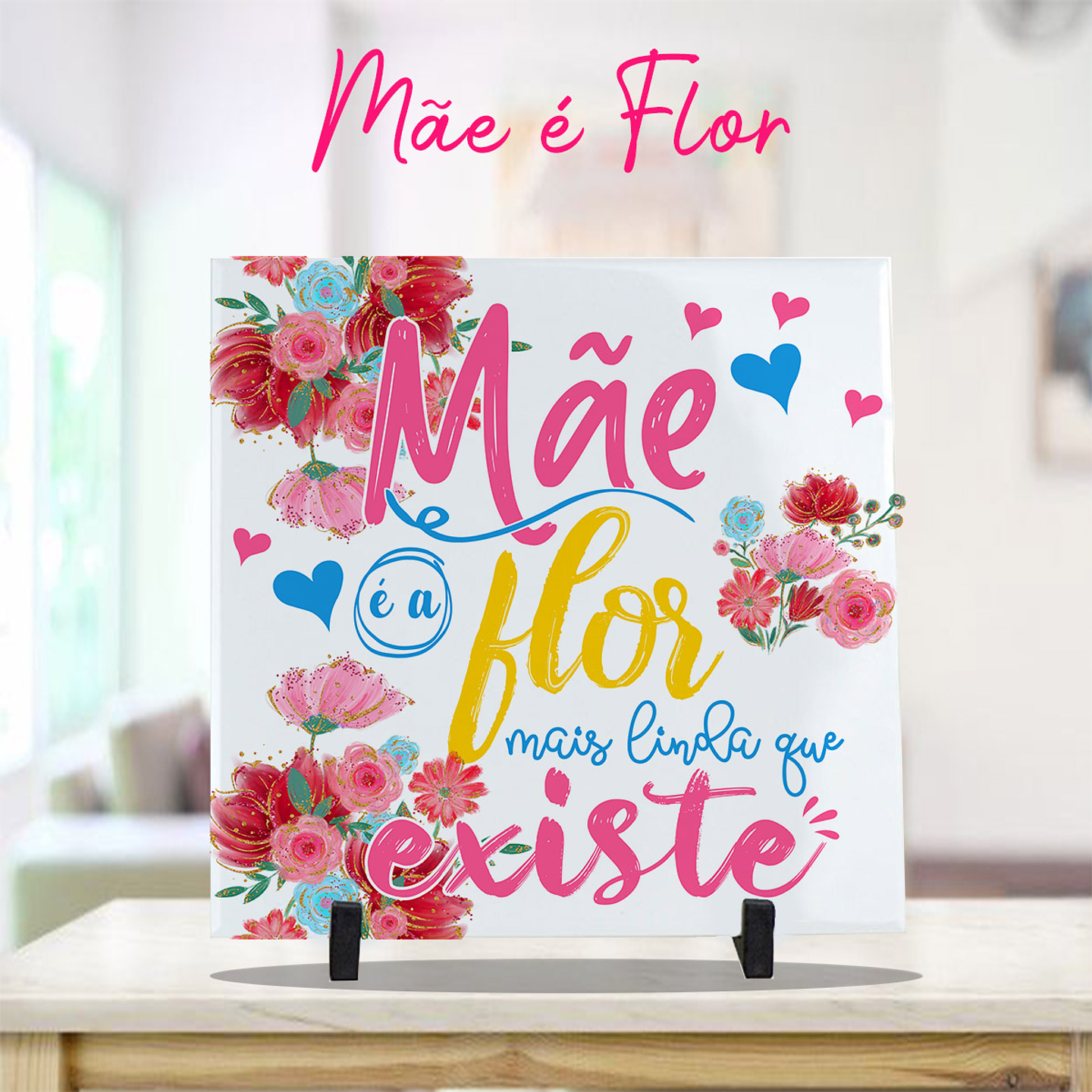 14 Artes para Caneca e Azulejo Dia das Mães  Arquivo Editável 11