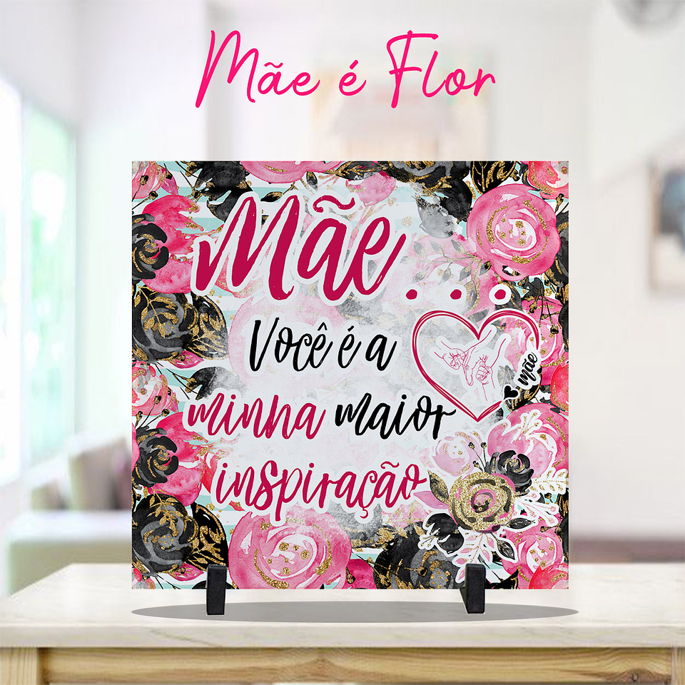 14 Artes para Caneca e Azulejo Dia das Mães  Arquivo Editável 14