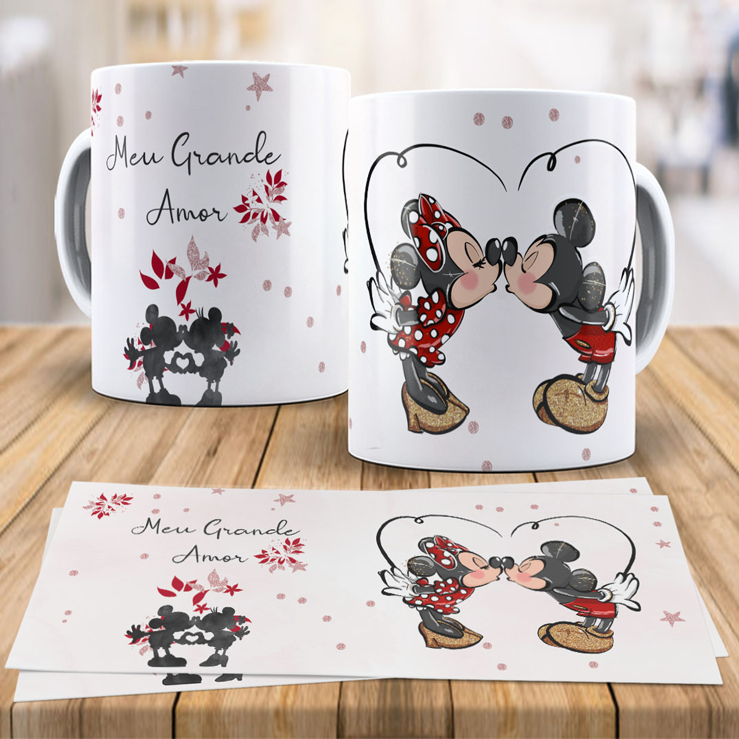 17 Artes paea Caneca Disney Love Dia dos Namorados Arquivo Editável 2