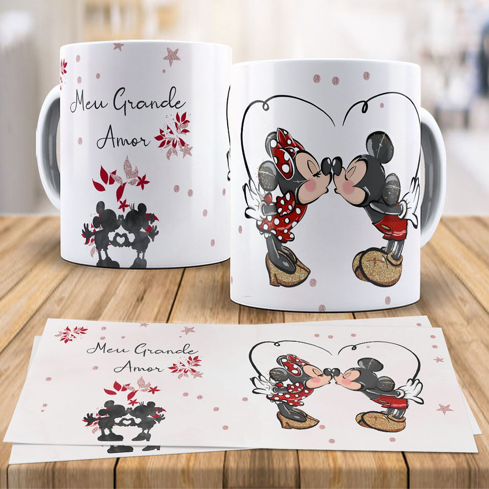 17 Artes paea Caneca Disney Love Dia dos Namorados Arquivo Editável 2