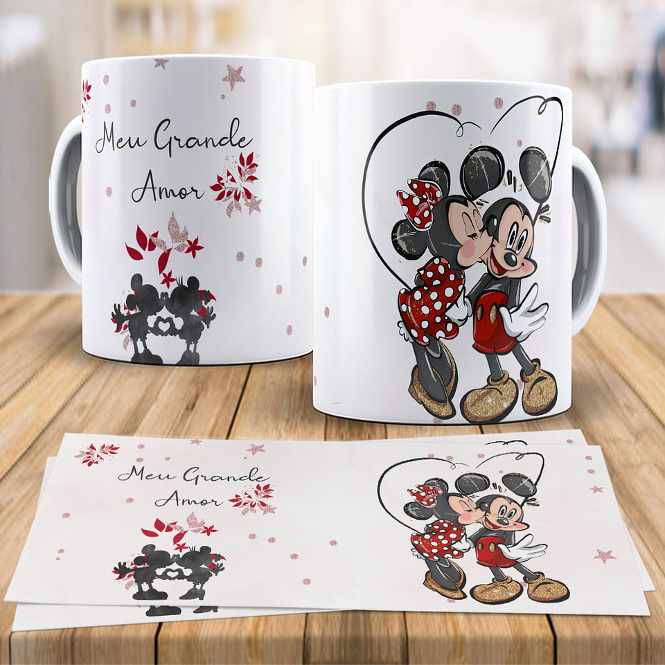 17 Artes paea Caneca Disney Love Dia dos Namorados Arquivo Editável 9
