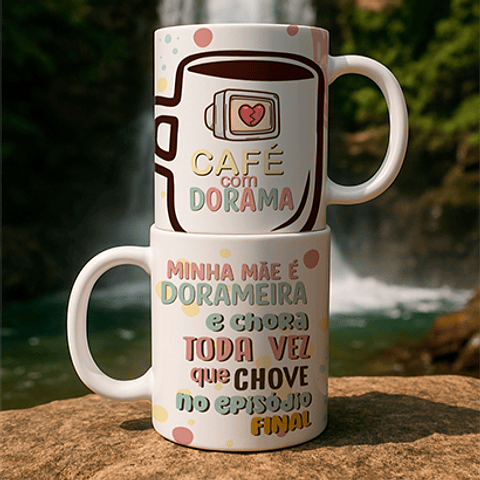 5 Artes para Caneca Mãe Dorameira Arquivo Editável