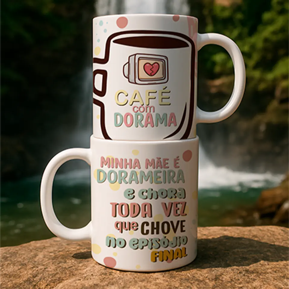 5 Artes para Caneca Mãe Dorameira Arquivo Editável 1